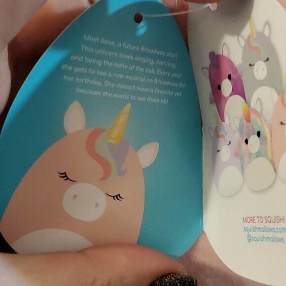 Squishmallows Ilene Pink Unicorn 12" Pillow Soft Plush Stuffed Animal new!!! - Picture 7 of 8